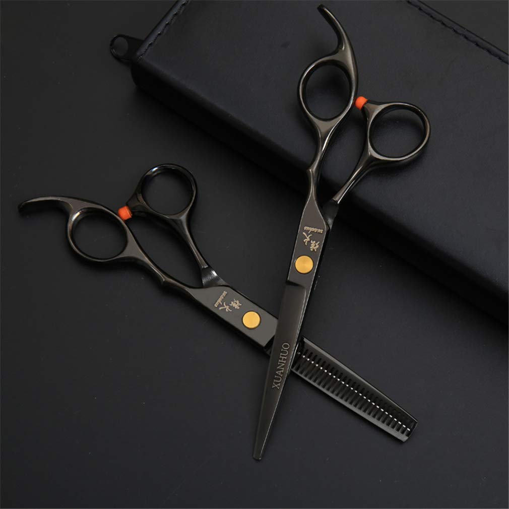 Yodz Light 6.0 Inch Hairdressing Scissors Set, Professional Hair Cutting Scissors Stainless Steel Straight Shears + Thinning Shears, And Sharp, For Salon, Barbers