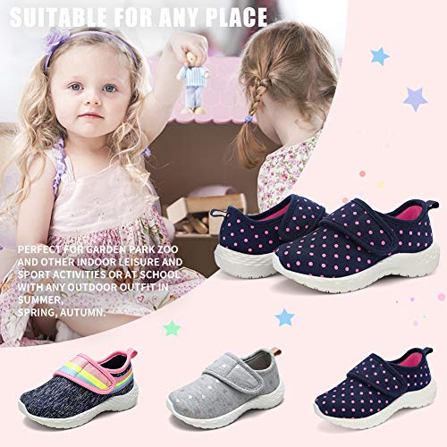 STQ Toddler Shoes for Boys & Girls Breathable Tennis Walking Sneakers3