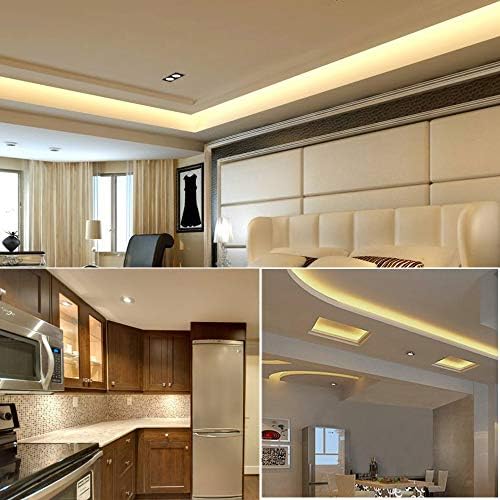 5M Warm White LED Strip Lights 300 Units SMD 5630 12V Low-Voltage Strip Light Non-Waterproof IP20 LED Tape Ribbon Lighting for Home Kitchen Cabinet and More(NO Power Supply/Plug)