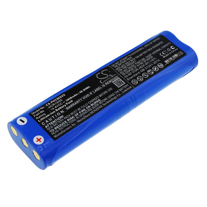 Vsdampj 3400mAh/14.4V Battery Compatible with Ph-ps FC8810, FC8812, FC8812/01, FC8816, FC8820, FC8822, FC8822/01, FC8830, FC8832, SmartPro Active, fit P/N: 4ICR19/65