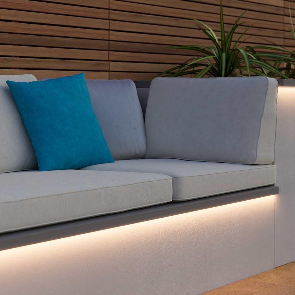 SolarCentre Edge Outdoor Solar Powered Strip Lights – Warm White – 480 ...