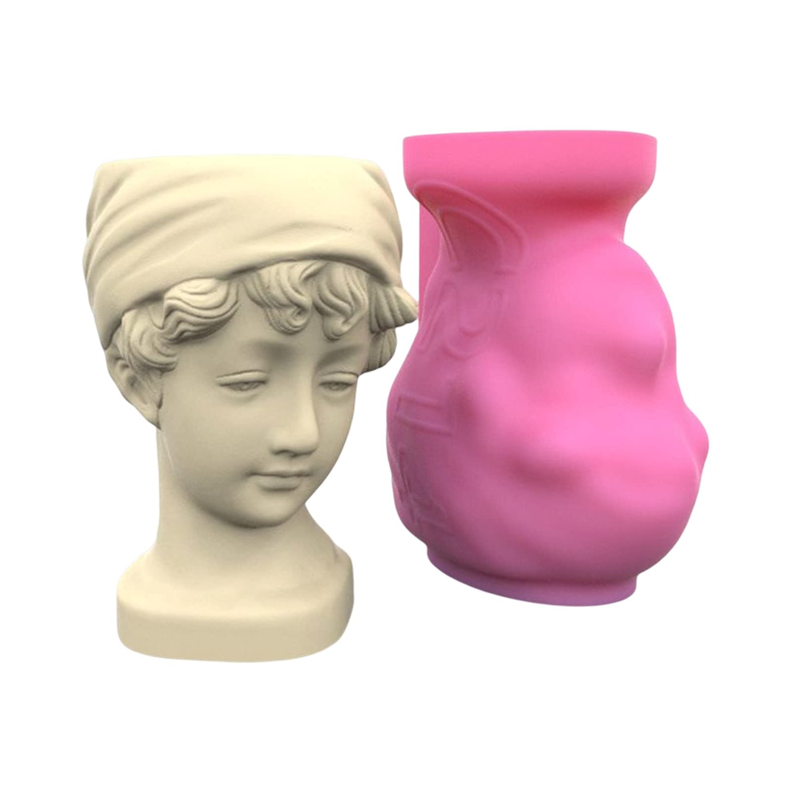 Moule silicone 3D plante grasse résine époxy pot béton et ciment