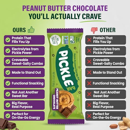 Barritas de proteína chocolate y mantequilla de maní Pickle Bar miniatura 4