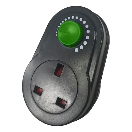 Grow Tools Grow Gadgets Plug In Fan Speed Dimmer Max 300W | Variable Speed Controller For Inline Fans & Ventilation Systems | Grow Room, Hydroponics & Indoor Gardening Airflow Control