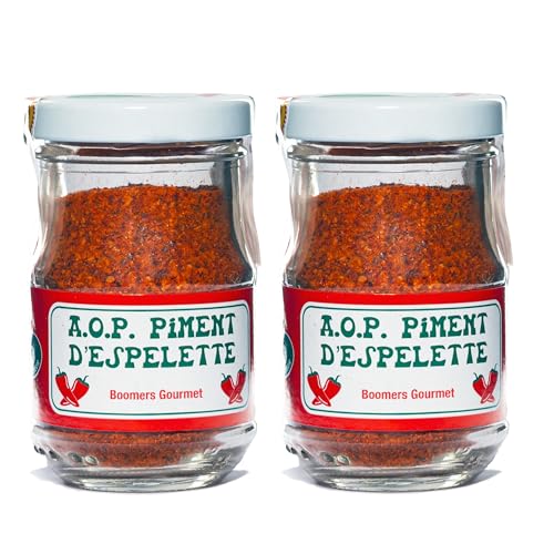 Boomers Gourmet - Piment d' Espelette AOP original Darguy Chili, Chilipulver - 2 Stück - 50 g
