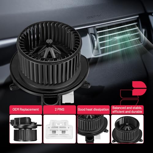 Image of BDFHYK AC Heater Blower Motor Fan 700255 Compatible with Dodge Nitro 2007-2011, Compatible with Jeep Liberty 2008-2012,HVAC Blower Motor Assembly with Fan Cage Replacement for 68003996AA 75860 75770