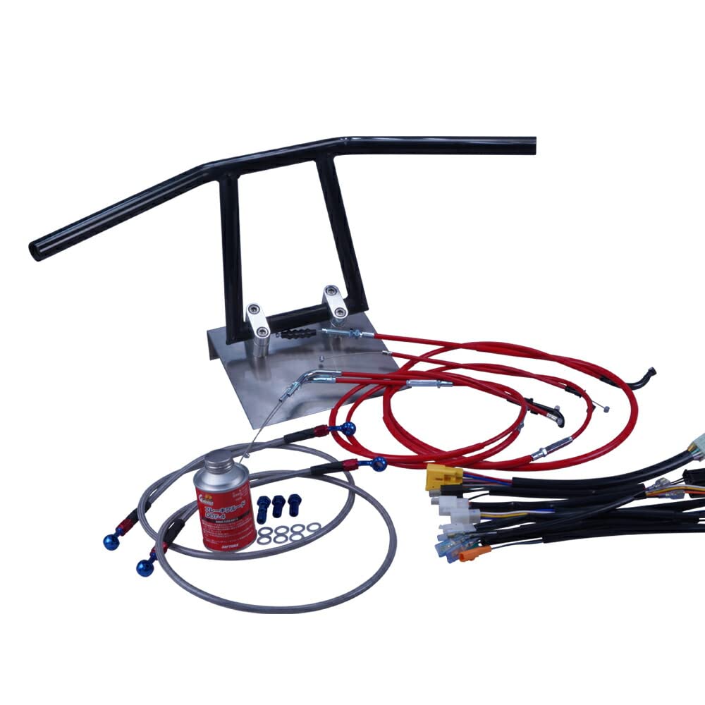 XV250ﾋﾞﾗｰｺﾞ ｱｯﾌﾟﾊﾝﾄﾞﾙ 赤ﾜｲﾔｰｾｯﾄ ｲﾝﾅｰ品質保証付 (200ﾛﾝｸﾞ) | バイク用