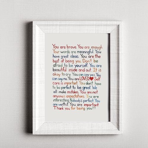 You Are Brave Inspirational Poster – Motivational Wall Art Print 8×10 Unframed for Home, Office, Bedroom & Classroom – Positive Affirmation Gift for Boys & Girls (USA Original). - Image 9