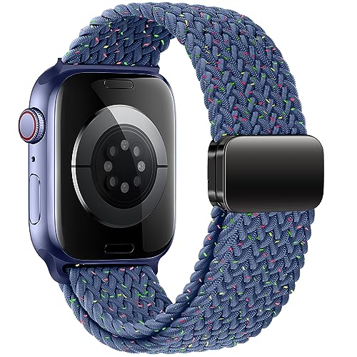Image of Mazoft Braided Bands With Magnetic Clasp Compatible with Apple Watch Band 38mm 40mm 41mm 42mm 44mm 45mm 46mm 49mm;Nylon Sport Loop Strap for iWatch Ultra 3 & 2 Series 11 10 9 8 7 6 SE 5 4 3 Women Men