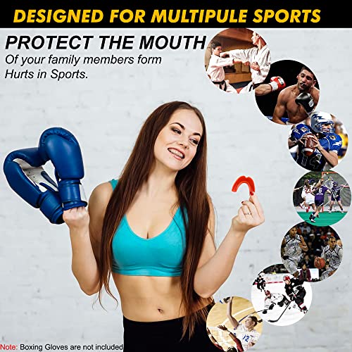 Hash Mundschutz – Mundschutz für Erwachsene, Senioren, Kinder, Jugendliche, ideal für Schule, Kampfsport, Rugby, Fußball, Hockey, Muay Thai, MMA, Boxen, Kampfsport, Basketball, mit Hülle, ab 8 Jahren,