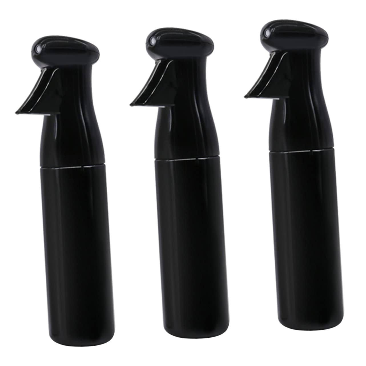 Mikinona Sprühflasche Spülmaschinenfest 3 Stück-pack mit Großem Fassungsvermögen aus Glas in Schwarz Handbetätigte Drucksprühflasche für Büro und Salon