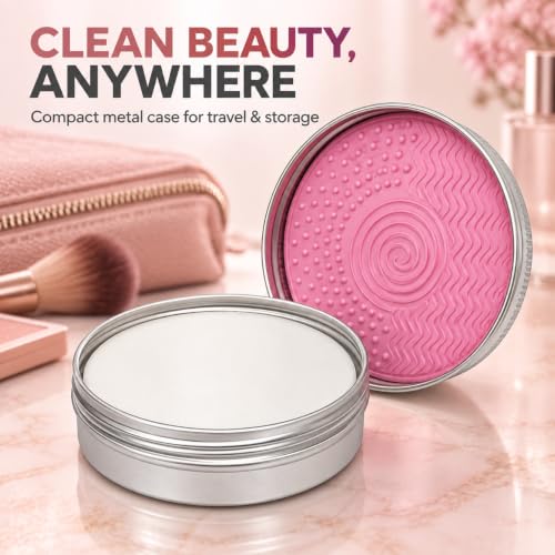 Azang Makeup Brush Cleaner Soap with Silicone Scrubbing Pad, 3.53 oz. — view 6