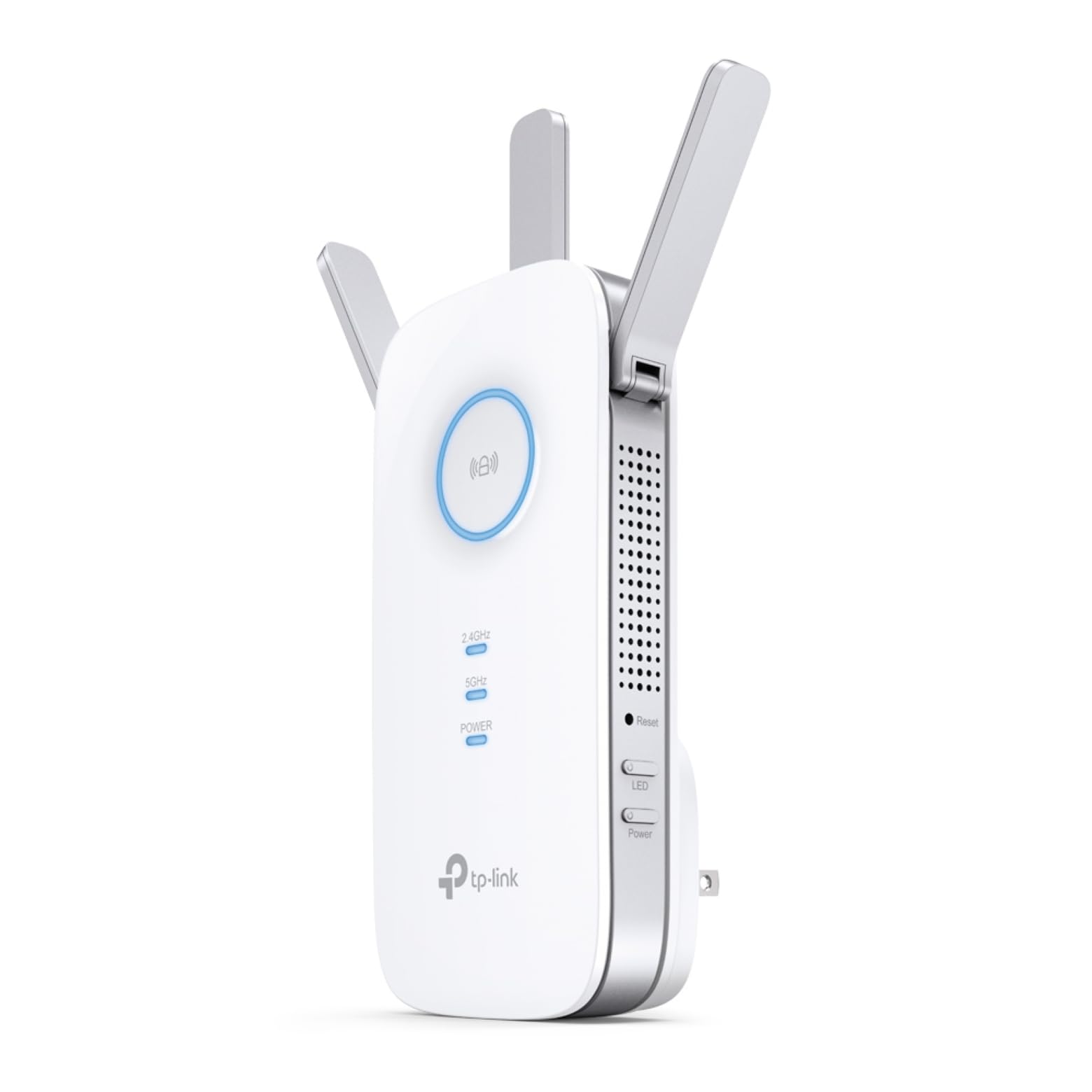 TP-Link RE450 - Repetidor Wi-Fi AC1750, Amplificador de Red, Velocidad Doble Banda, 1 x Puerto Gigabit, luz señal Inteligente, Modo Ap, fácil configuración, Color Blanco