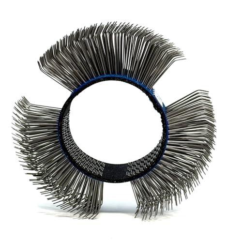 Image of Abrasive Wire Wheel Belts, Bristle Blasting Tool for Surface Blaster,1 Pcs | 0.5mm Carbon Spring Steel, Metal Blaster Clearing, Bristle Blasting Wheels, Rust removal, Medium Type, 23mm width