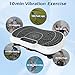 Dskeuzeew Vibrationsplatte Vibrationsgerät - Vibrationstrainer Zuhause mit 99 Intensitätsstufen + 5 Vorprogramm für Ganzkörpertraining Gewichtsabnahme Muskelaufbau, Weiß