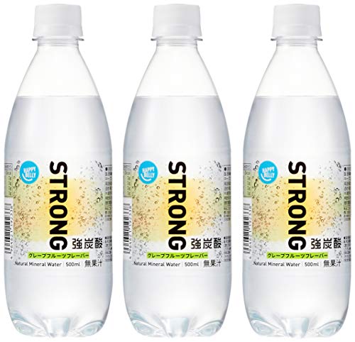 最安値 Amazon Happy Belly 強炭酸水 グレープフルーツ 500ml 3本の価格比較