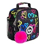hype Black Graffiti Heart Lunch Box