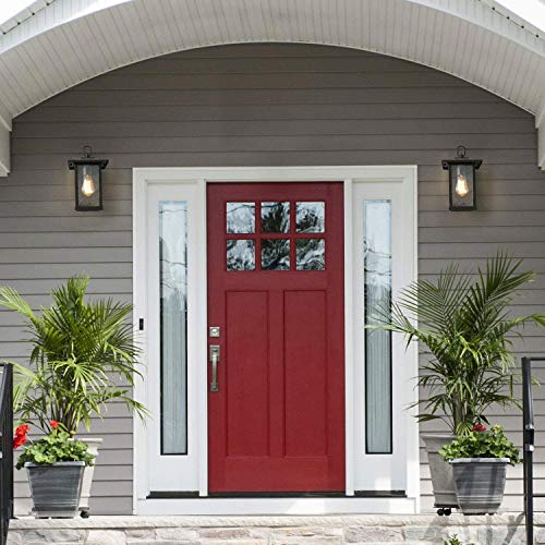 Applique extérieure de sécurité étanche avec vitrage pour entrée sombre - 3