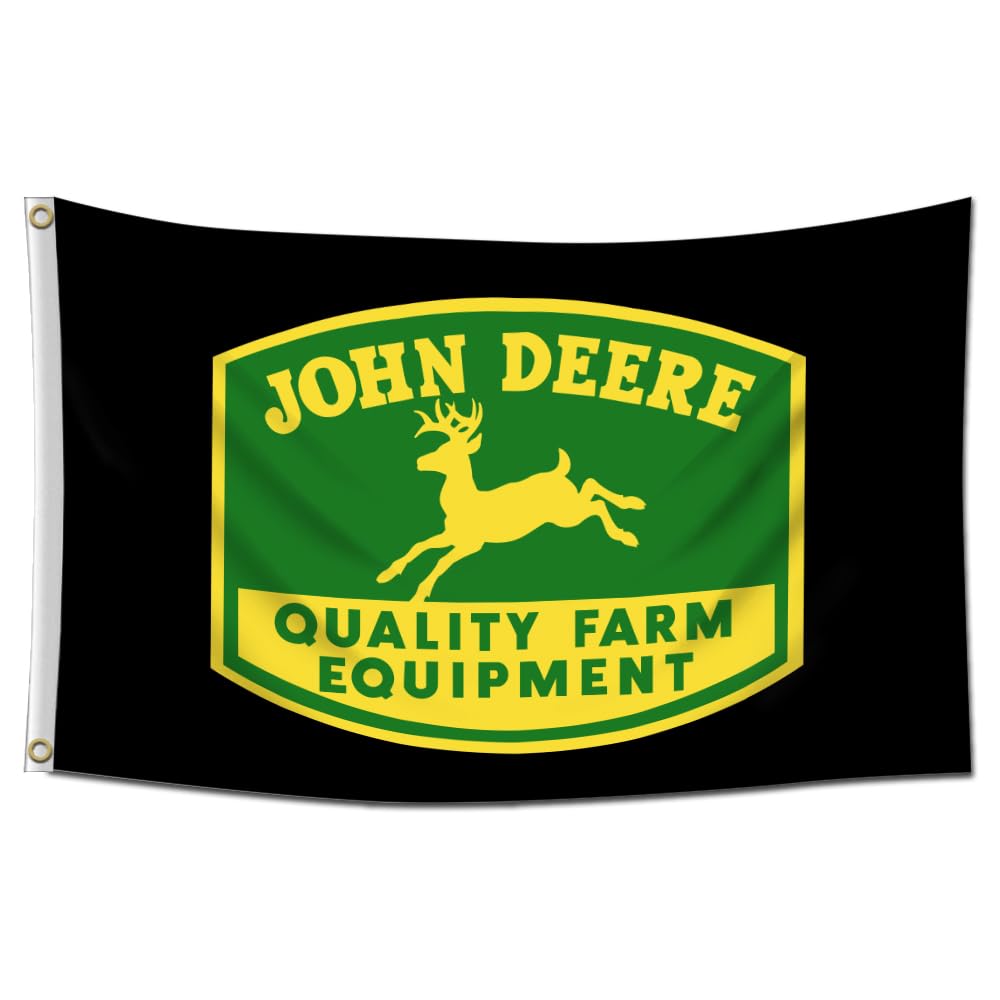 Bofanio Flag Compatible with John Banner Deere Flag Quality Farm Equipment Fans 3x5ft Banner for Garage Man Cave Dorm Room