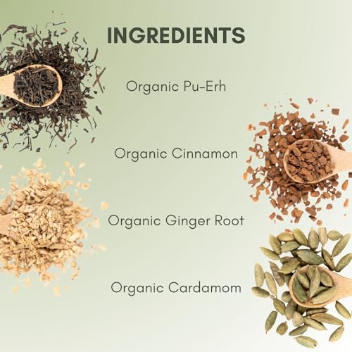 Té Orgánico Chai Pu-Erh en bolsa de 2 oz miniatura 3