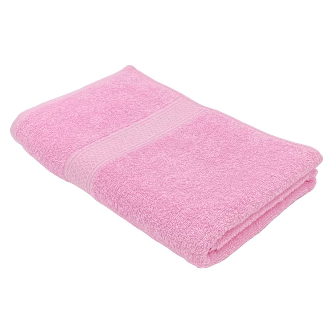 PatPug 100% Indian Ultra Soft Cotton 380 GSM Highly Absorbent, Fade Resistant Large Bath Towel (Sweet Pink)-image-49