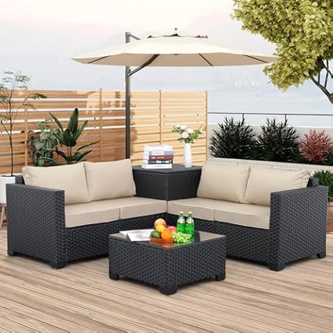 WAROOM 4-Piece Outdoor Patio Set Cover