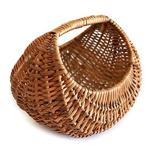CRAFTCANE Cane Multipurpose Pooja Basket |Flower Baskets | Hamper Baskets | Fruit Basket | Vegetable Basket | Basket for Gift Hamper | Wicker Basket | Rattan Basket (12 inch) (B0CTGCB4JF) Amazon Price History, Amazon Price Tracker