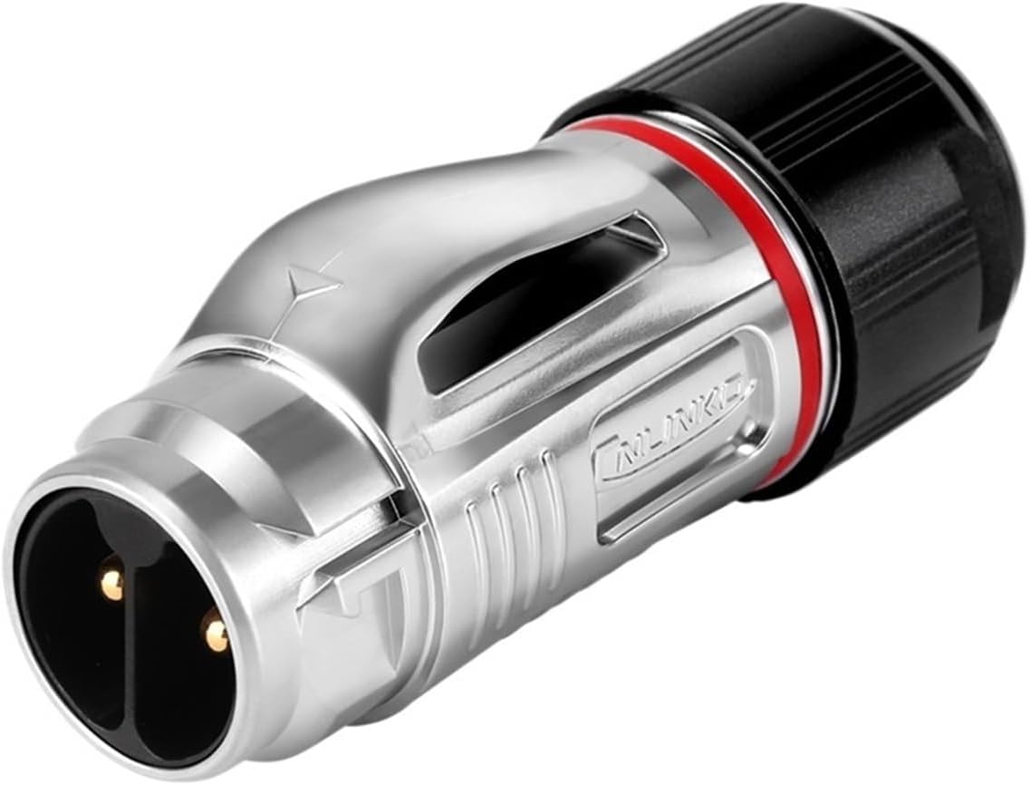 Waterproof Industrial M20 Aviation Connector 9 Pin Plug and Socket Panel Mount Metal Wire Connectors(Male Plug)