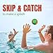 Activ Life 2 Pack Water Skipping Ball with Skip Disc, Pool Balls for Swimming Pools, Toys for Kids and Adults, Easter Basket Stuffer Gift (Green Orange)