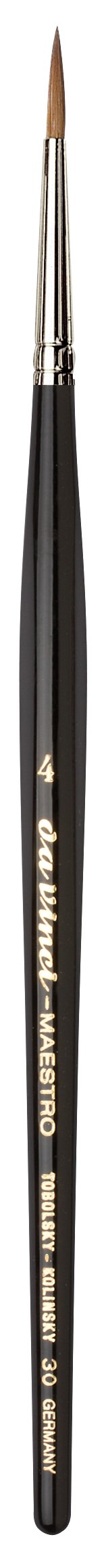da Vinci Watercolor Series 30 Maestro Paint Brush, Round Kolinsky Red Sable, Size 4 (30-4)