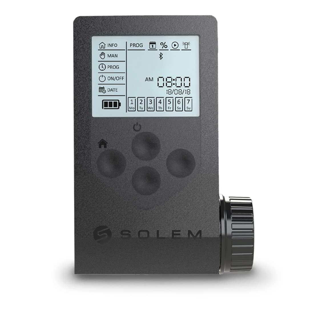 WOOBEE SOLEM Programmeur d'irrigation Bluetooth 6 Stations DC IP68 Résistant à l'eau