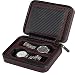 Produktbild Herren Leder Reißverschluss Uhrenbox Watch Storage Display Box 4-Slot Schwarz Watch Leather Box Case Display Organizer (Farbe : Black, Size : 17.5 * 13.5 * 6cm)