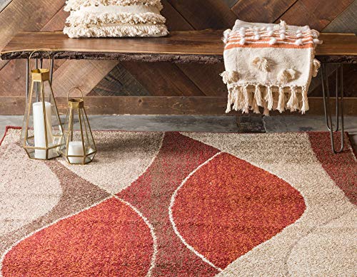 Tapete decorativo Unique Loom 2' x 3'1" Multi/Beige miniatura 3