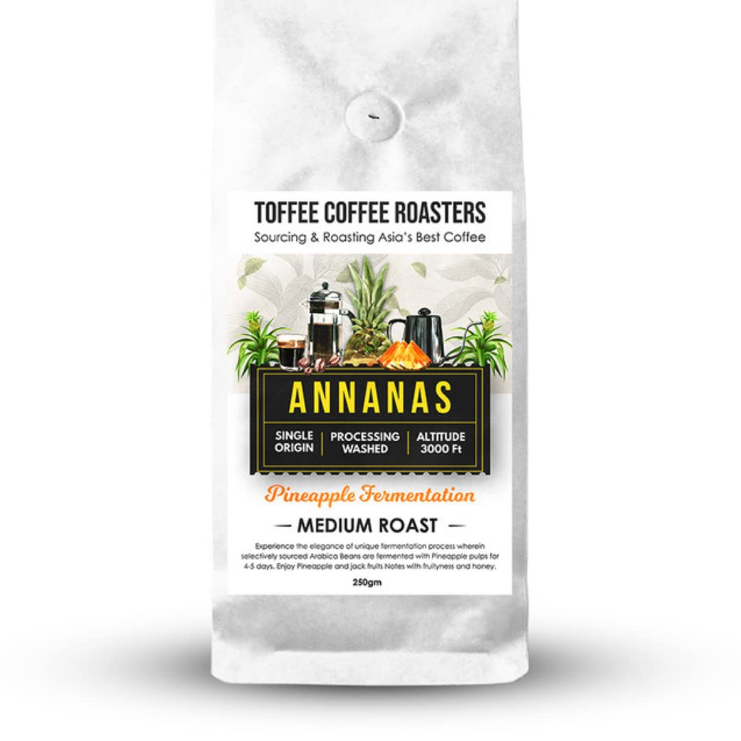 See full amazon price history chart for Toffee Coffee Roasters Annanas - PineApple Fermented Medium Roasted Single Origin Asias Best Coffee, 250 gm (South Indian Filter) Toffee Coffee Roasters Annanas - PineApple Fermented Medium Roasted Single Origin Asias Best Coffee, 250 gm (South Indian Filter) (B08XK36H84) Amazon Price History, Amazon Price Tracker