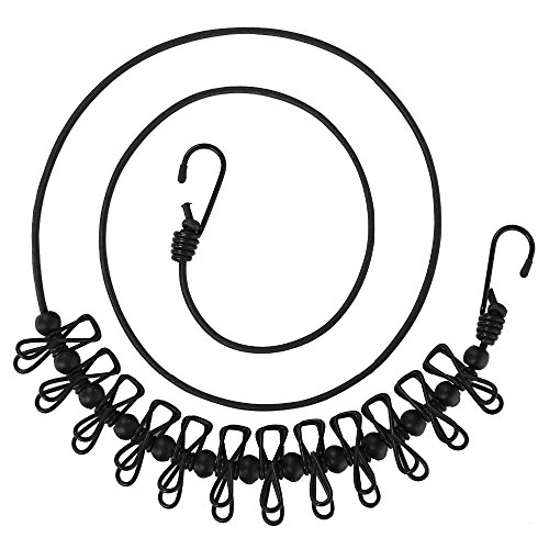 Vshinic 8542 Tragbare Wäscheleine, 12 Stück