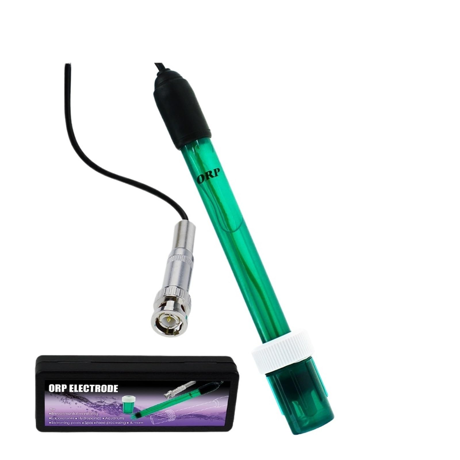 Digital pH Meter, ORP Redox Electrode BNC Type Connector Replacement Probe 300cm Cable for Water Tester