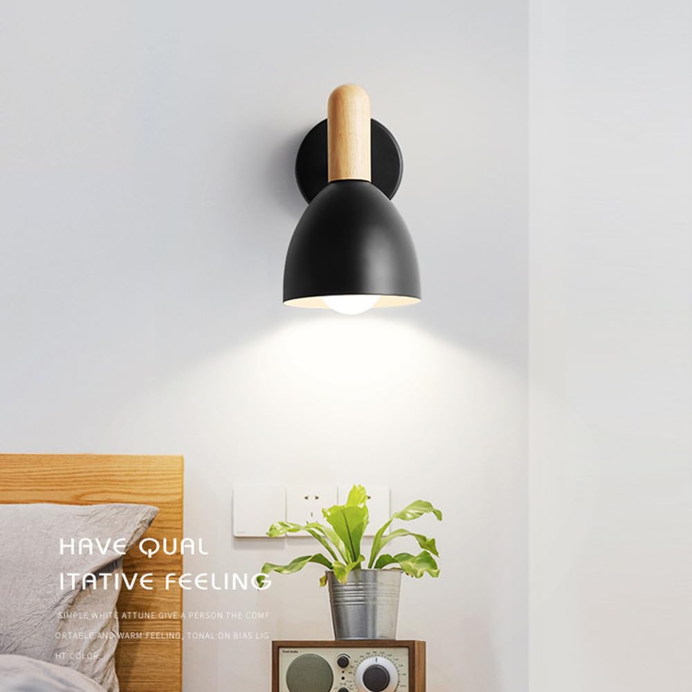 Lampada da Parete per Interni, Stile Moderno Rustico Industriale, a Batteria, con Telecomando, dimmerabile, a LED, Senza Fili, Ricaricabile, Ideale per Comodino, Camera da Letto de