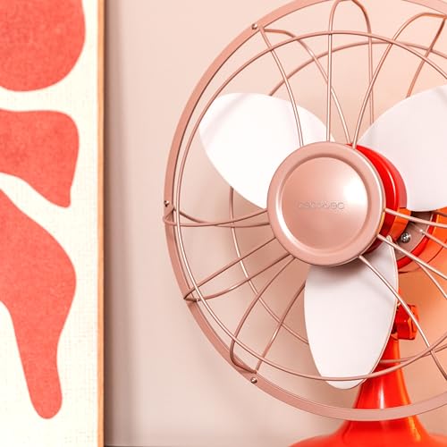Ventilateur de table élégant au design rétro unique en métal robuste - 6