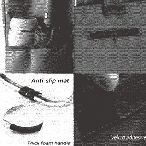 LDBDASA Lichtklick-Einkaufswagen Mit 6 Rädern Warenkorb Mit Tri-Rädern 2 In 1 Klappwagen-Treppenklettern-Wagen… – Bild 7