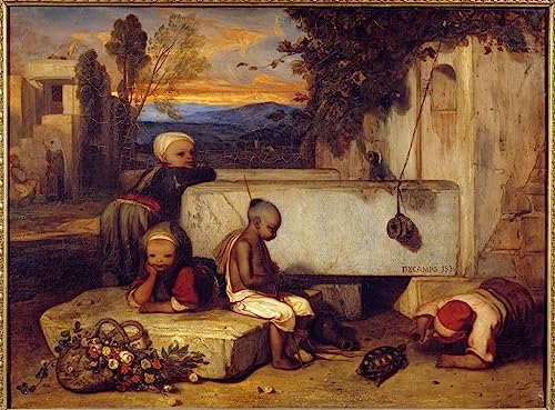 Peinture de Gabriel Decamps impressions artistiques de célèbres tableaux paysage en toile