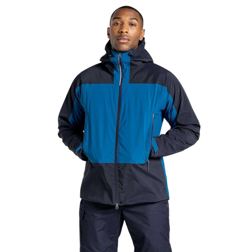 Craghoppers Unisex Blue Expert Active Hooded Waterproof Jacket In Xxxl