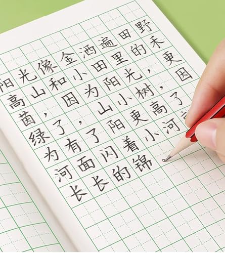KAFENDA Chinese Character Exercise Books, Chinese Writing Book, Tian Zi Ge Notebook, Pack of 10