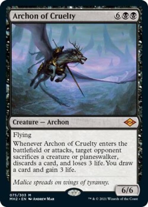 【Archon　】MTGシングルカードおまとめ37枚 Magic: the Gathering - Archon of Cruelty (075) - Modern Horizons 2