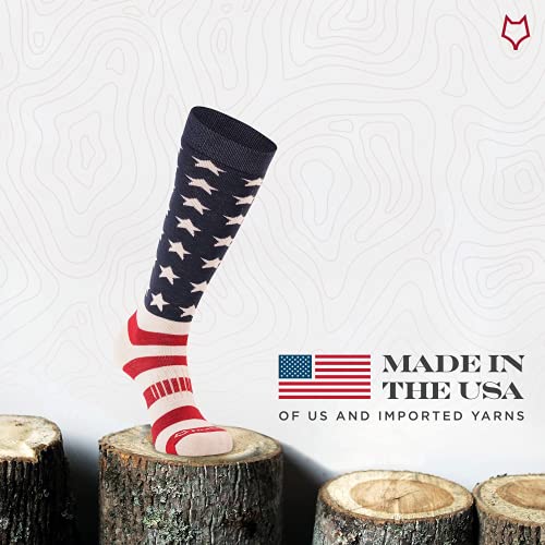 Fox River Old Glory Over The Calf Extra Cushioned Merino Wool Ski Socks2