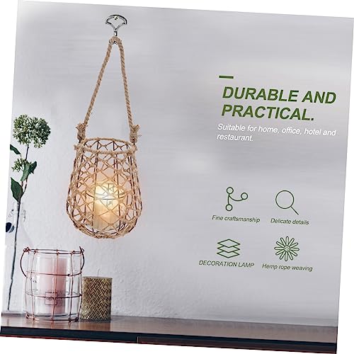 Maykoosh Natural Wooden Lantern with Open Top (Set of 2)