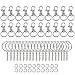 Produktbild KINDPMA 20pcs Schlüsselringe mit Kette Schlüsselanhänger mit Spaltringe Keyring Chain 25mm Schlüsselring Schlüsselanhänger Edelstahl Keyring für Schlüsselanhänger Basteln Schlüssel Tasche