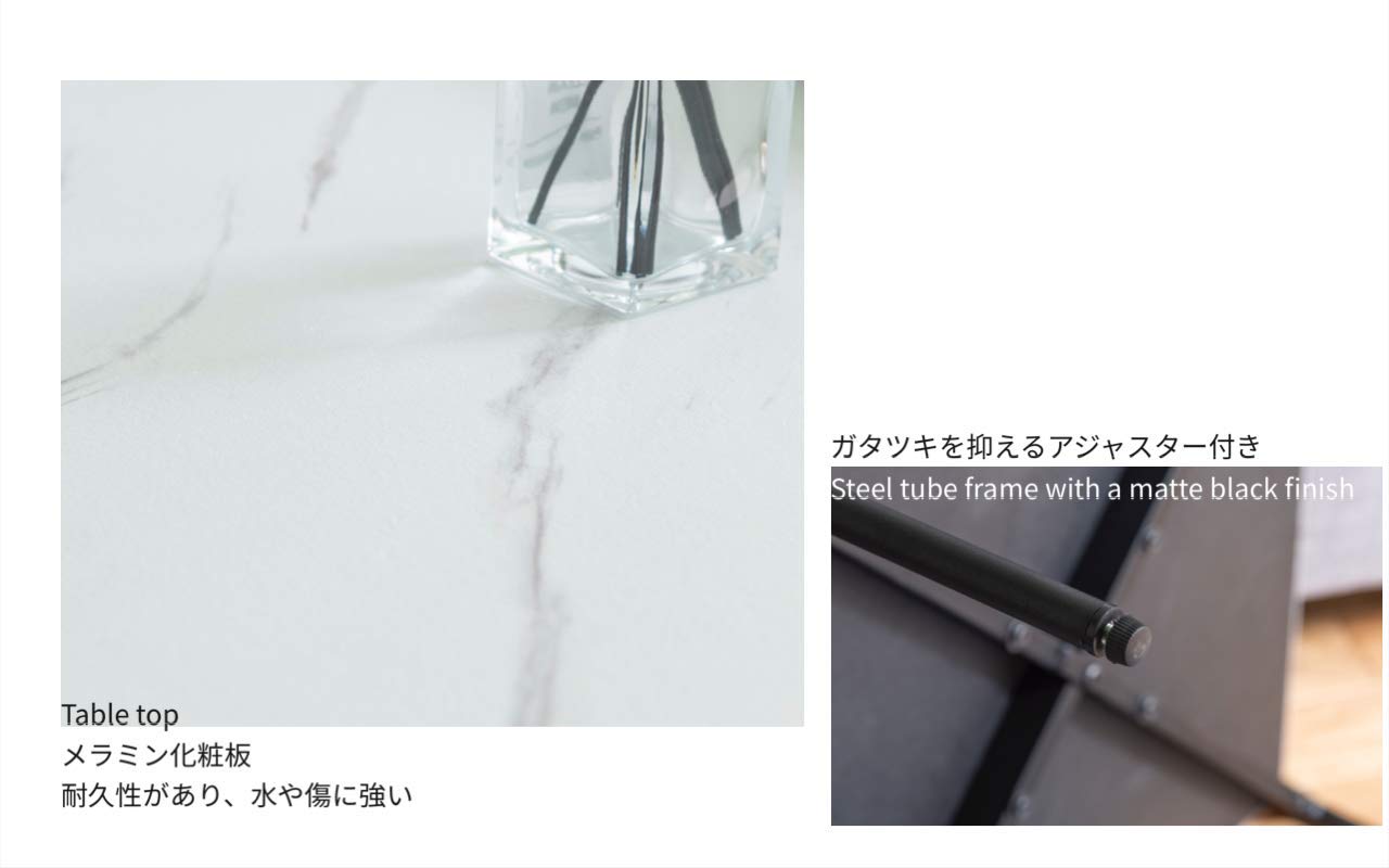 Amazon.co.jp: Lynd(リンド) ネストテーブル 2個セット 大理石風 