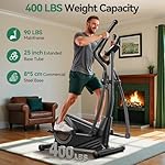 Niceday Elliptical Exercise Machine, Elliptical Machine for Home, Magnetic Elliptical Trainer with 15.5IN-19IN Stride, 16 Resistance Levels, 400LBS Loading Capacity, Support Kinomap APP - Image 4