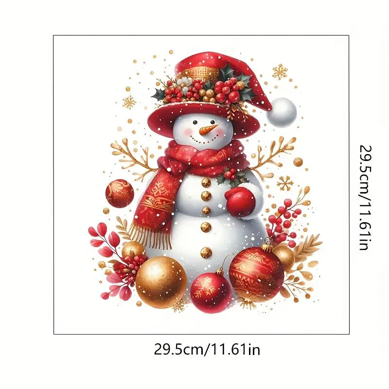 Merry Christmas Snowman Bell Ball Leaf Toilet Cover Sticker Decals,Christmas Ball Flower Ocean Waterproof Toilet Lid Tank Seat Decals Cistern Self-Adhesive Bathroom Wall Sticker