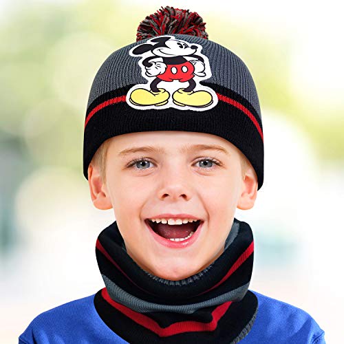Disney Baby Boys' Mickey Mouse Cold Weather Set - Hat, Gloves or Mittens, Gaiter (2T-7)3